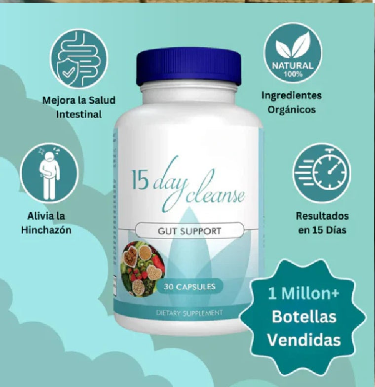 15 Day Cleanse. Limpieza Natural de tu Cuerpo