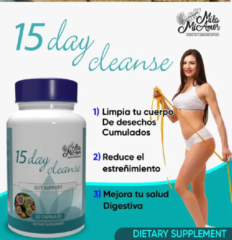 15 Day Cleanse. Limpieza Natural de tu Cuerpo