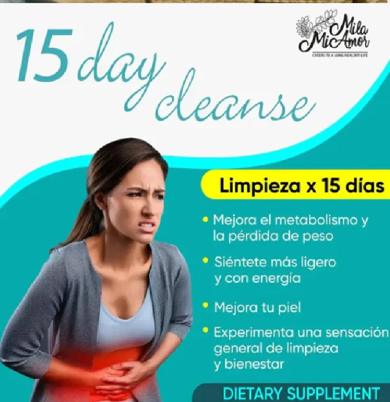 15 Day Cleanse. Limpieza Natural de tu Cuerpo